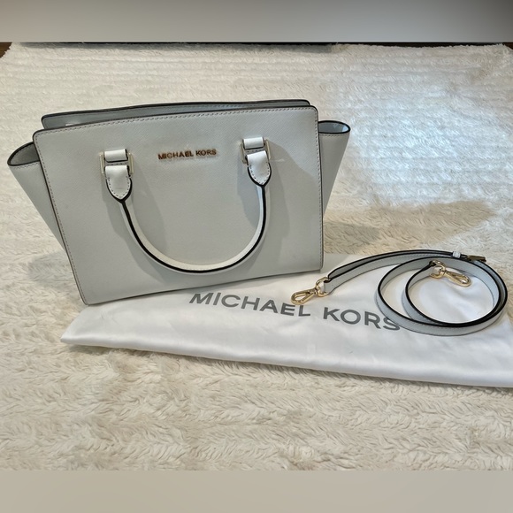 MICHAEL Michael Kors Handbags - Michael Kors Selma Saffiano Leather Medium Satchel